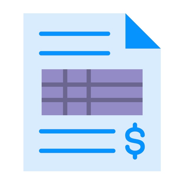 Vector Design Invoice Icon Style