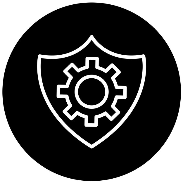 Векторный дизайн IO Shield Icon Style