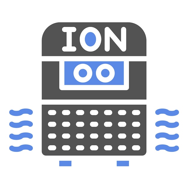 Vector design ionic purifier icon style