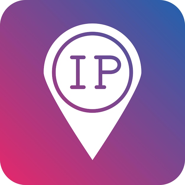 Vector design ip address icon style