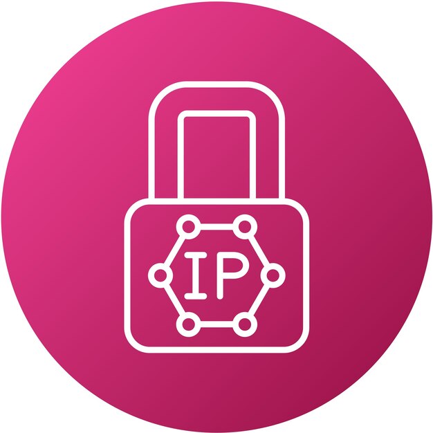 Vector vector design ip blocking icon style