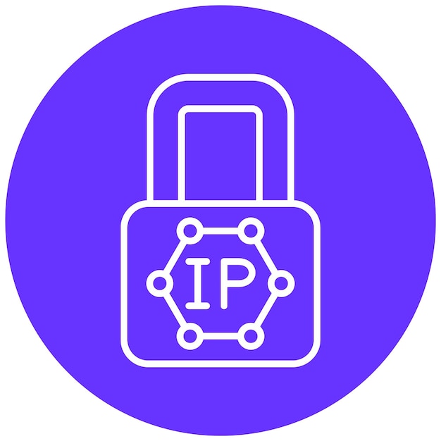 Vector vector design ip blocking icon style