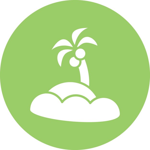 Vector Design Island Icon Style