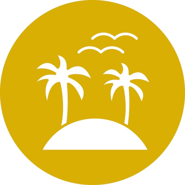 Vector Design Island Icon Style