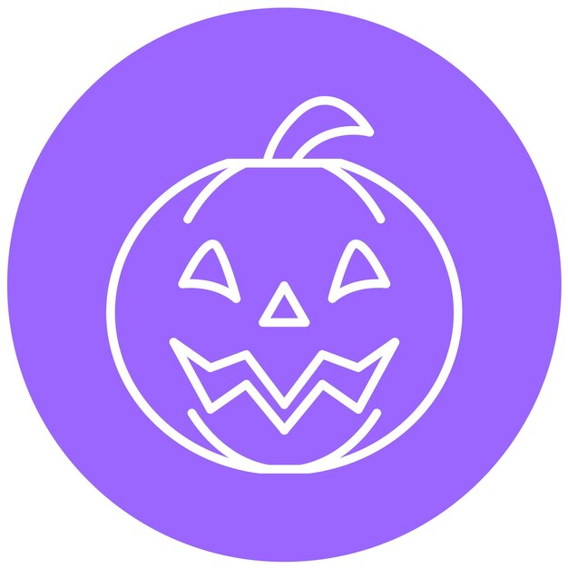 Vector Design Jack OLantern Icon Style