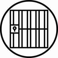 Vector vector design jail icon style