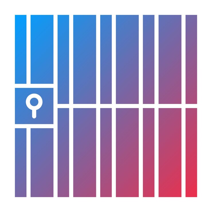 Vector vector design jail icon style