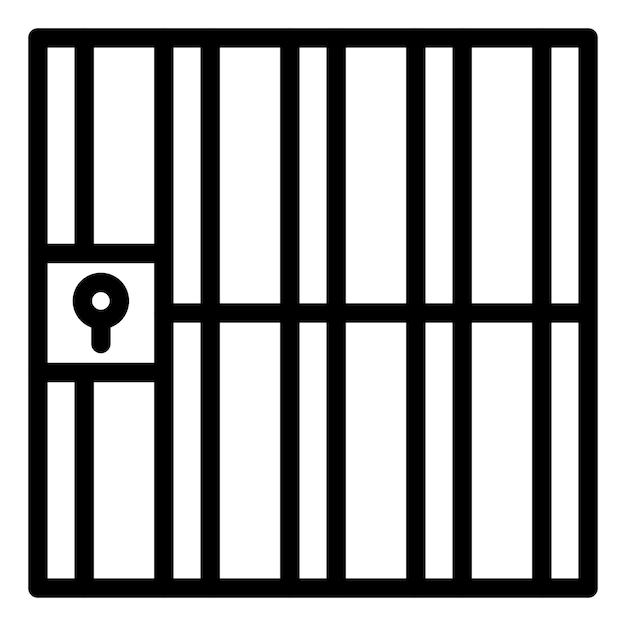 Векторный дизайн Jail Icon Style