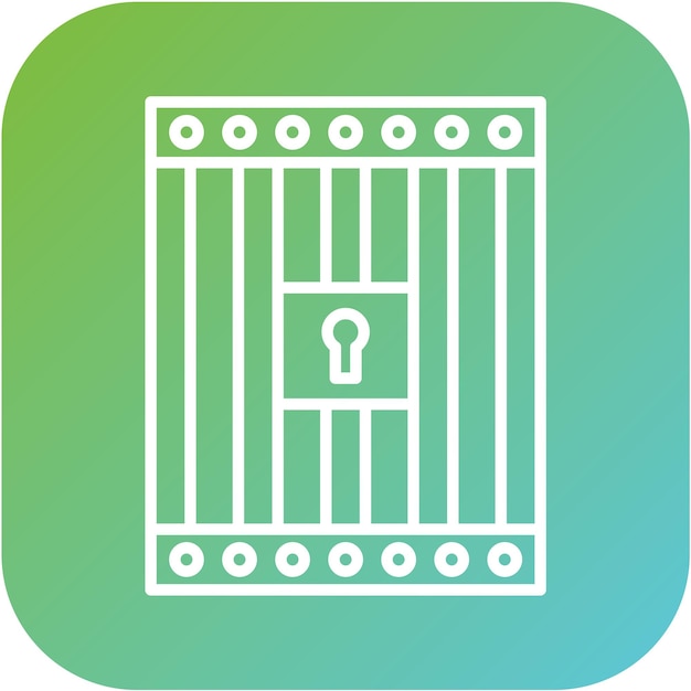 Vector vector design jail icon style