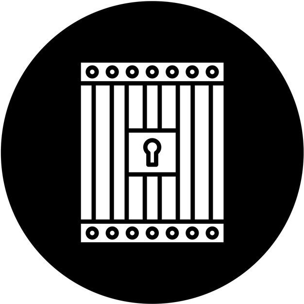 Vector vector design jail icon style