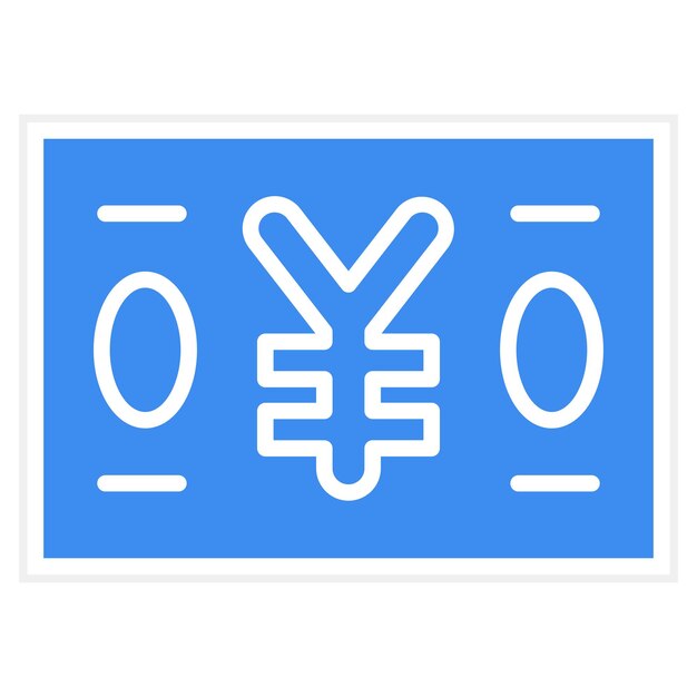 Vector Design Japanese Yen Icon Style