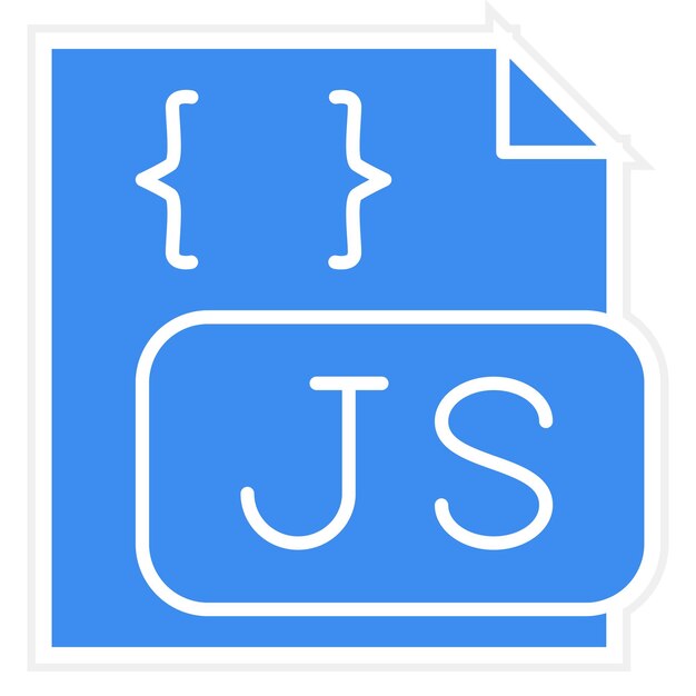 Vector vector design javascript file icon style