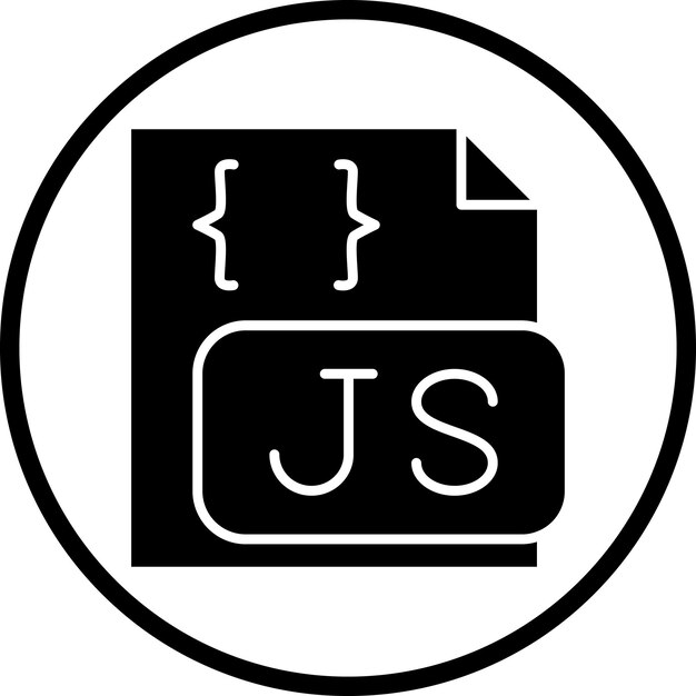 Vector vector design javascript file icon style