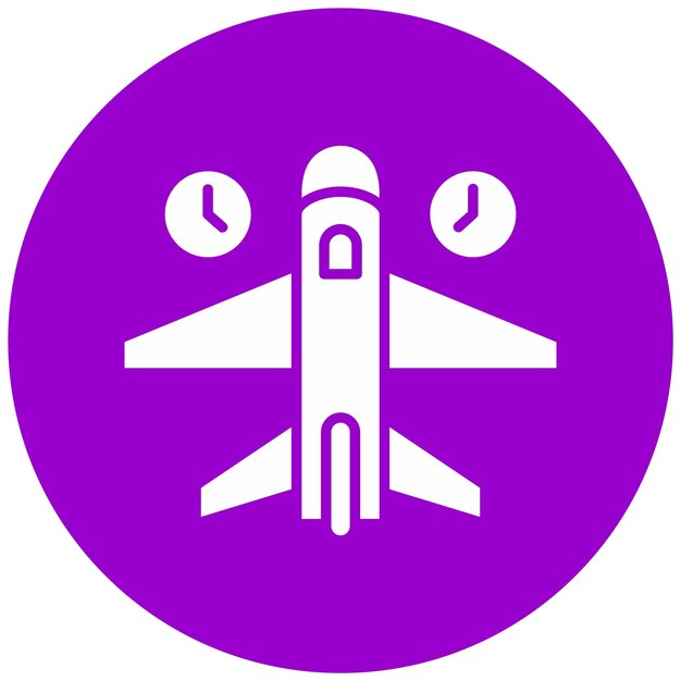 Векторный дизайн Jet Lag Icon Style