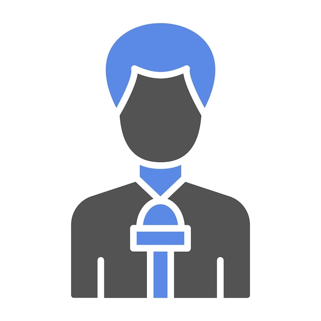 Vector vector design journalist male icon style