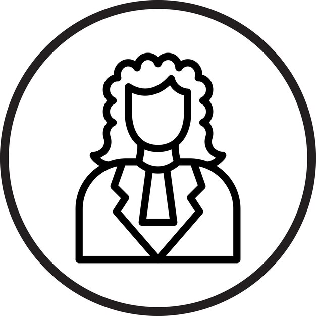 터 디자인 판사 아이콘 스타일