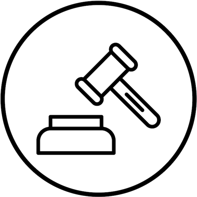 Векторный дизайн Судья Стиль иконки