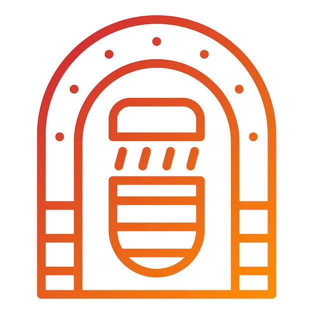 Vector design jukebox icon style