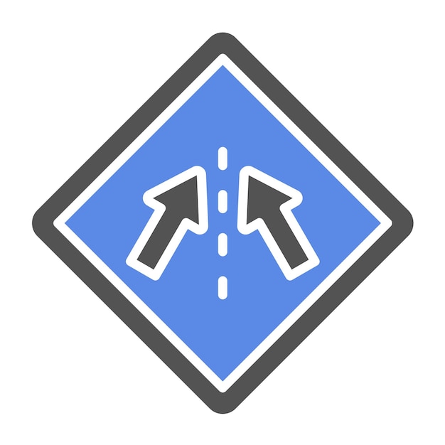 Вектор Векторный дизайн keep in lane icon style