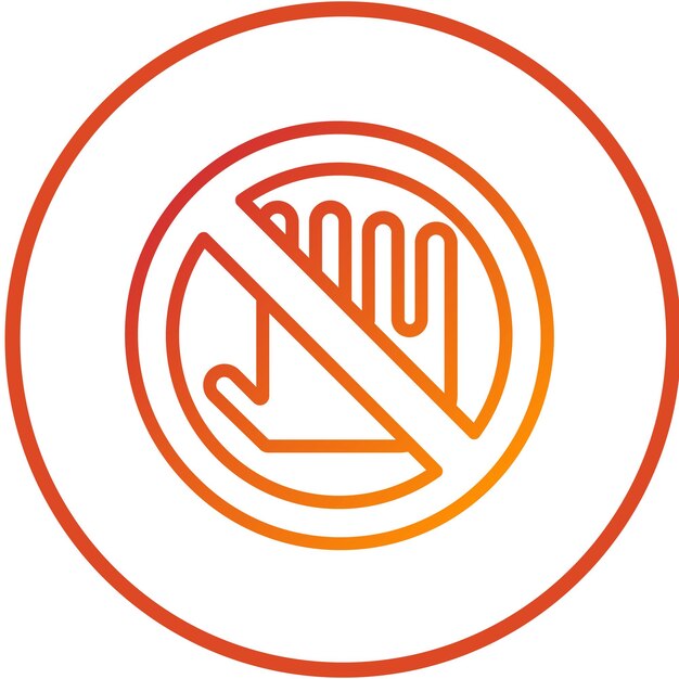 Vector Design Keep Out Icon Style