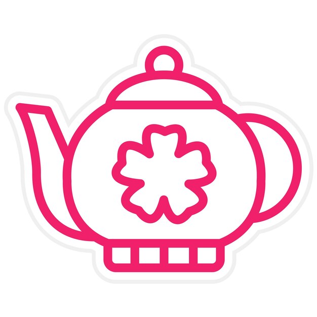 Vector vector design kettle icon style