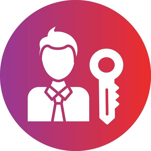 Vector Design Key Accounts Icon Style