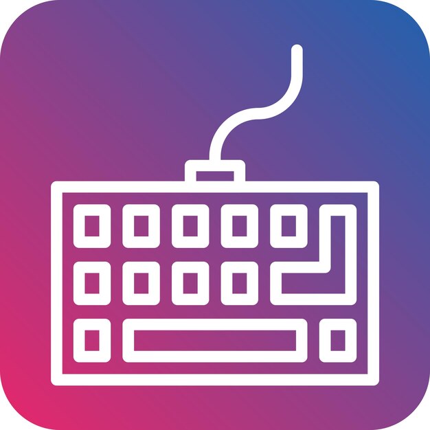 Vector Design Keyboard Icon Style