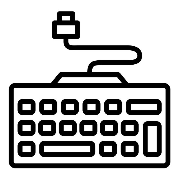 ベクトルデザインキーボードアイコンスタイル