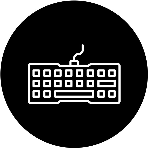 ベクトルデザインキーボードアイコンスタイル