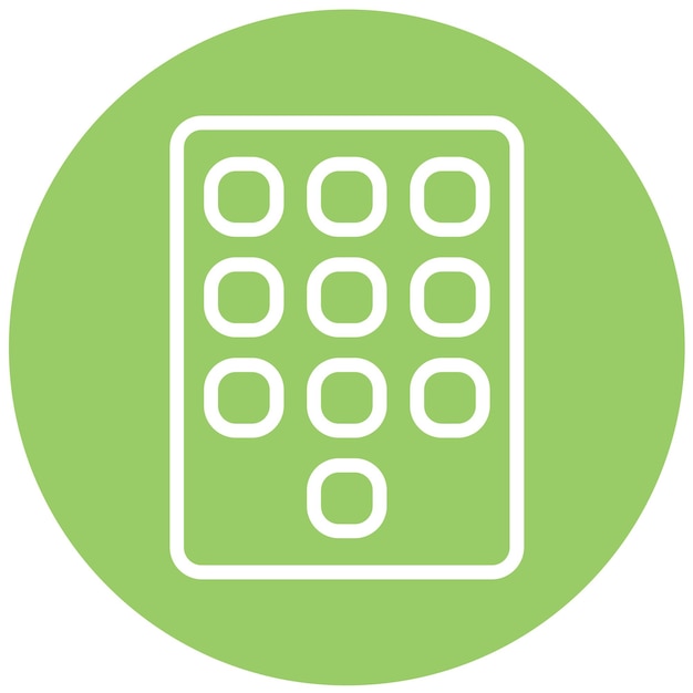 Vector Design Keypad Icon Style