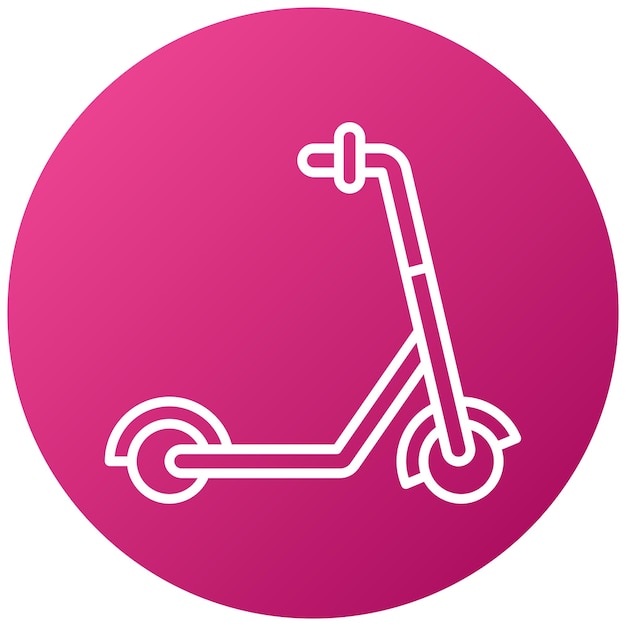 Vector Design Kick Scooter Icon Style