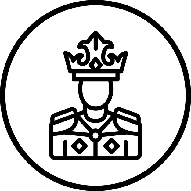 Vector vector design king icon style