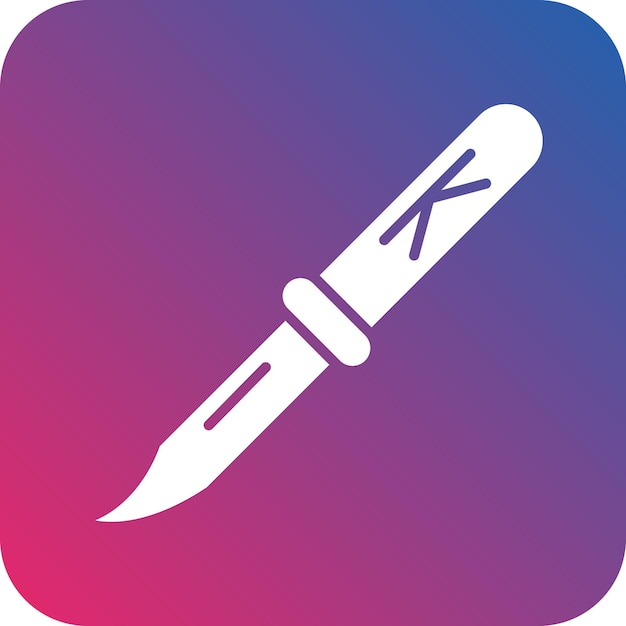 Vector Design Knife Icon Style