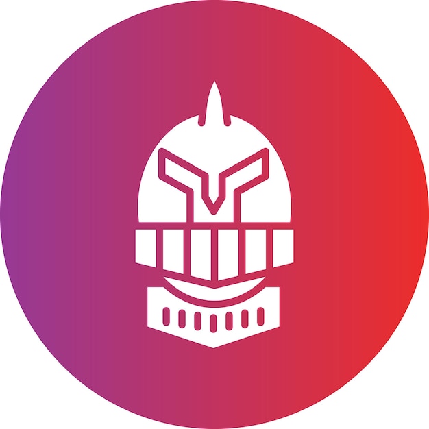 Vector vector design knight icon stijl