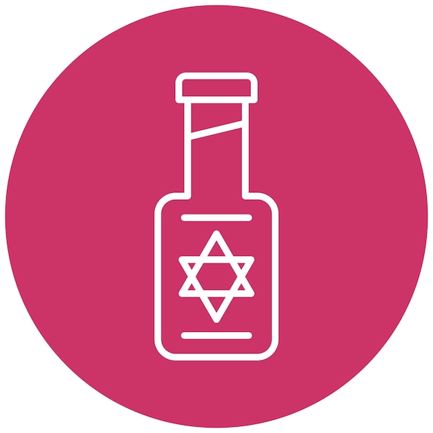 Vector vector design kosher icon style