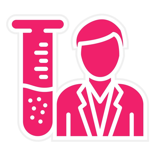 Vector Design Lab Assistent Icon Stijl