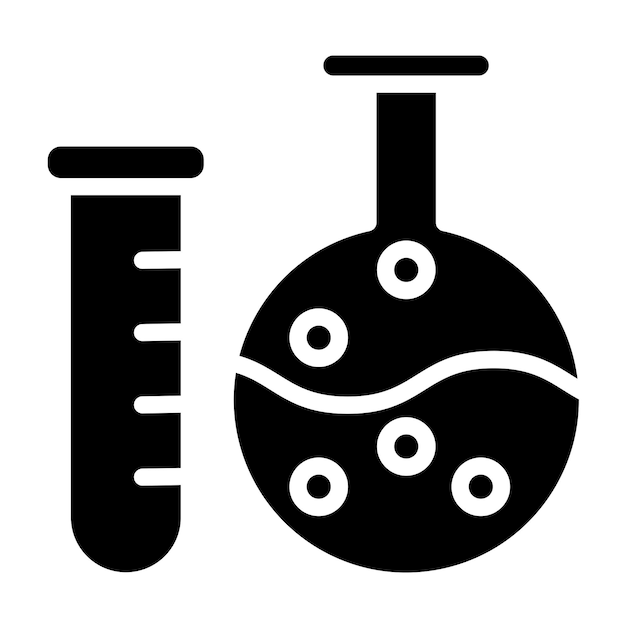 Vector Design Laboratory Flask Icon Stijl