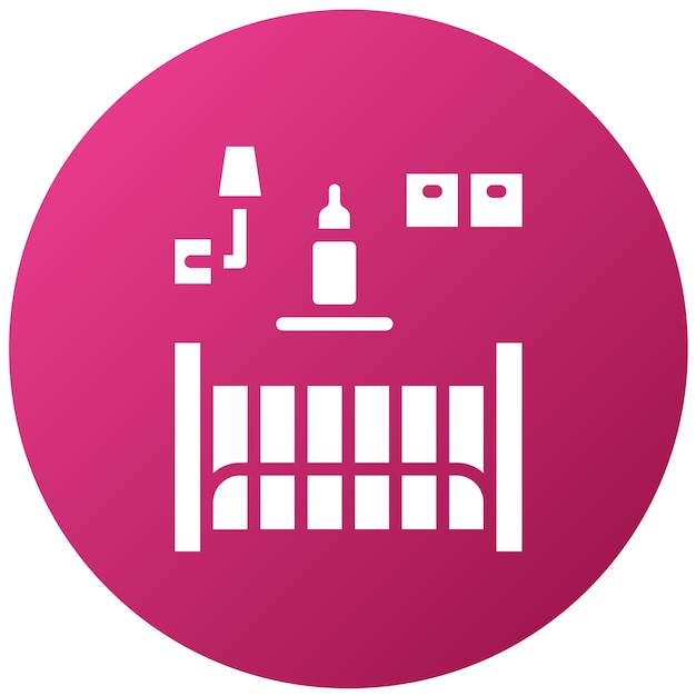 Vector design lactation room icon style