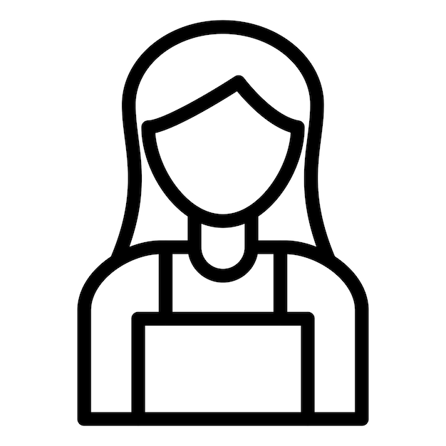 Векторный дизайн Lady Seller Icon Style