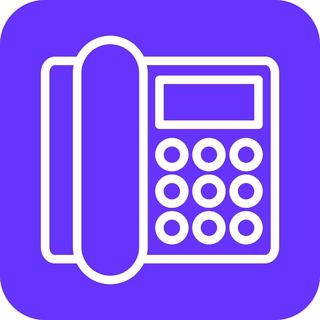 Vector vector design landline icon style