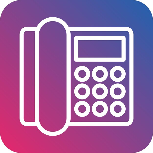 Vector vector design landline icon style