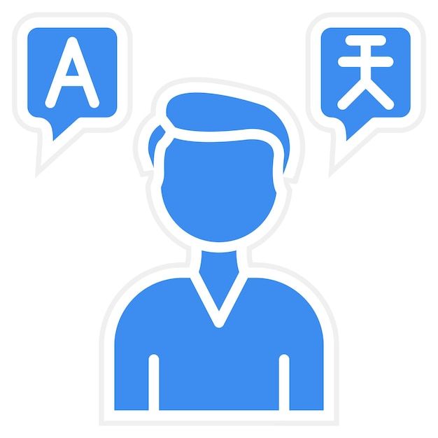 Vector vector design language skills icon style