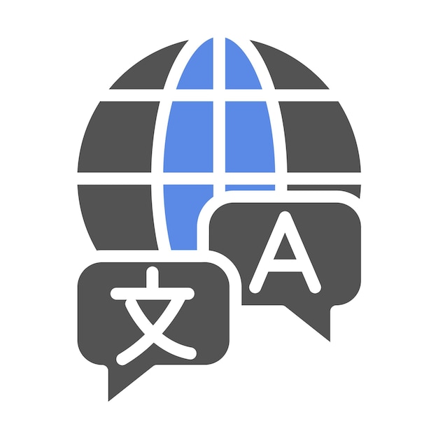 vector design language study icon style
