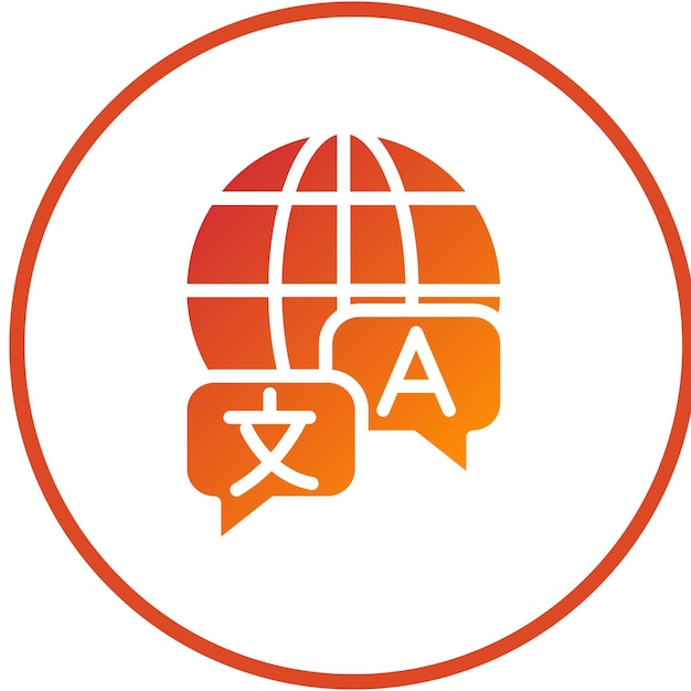vector design language study icon style
