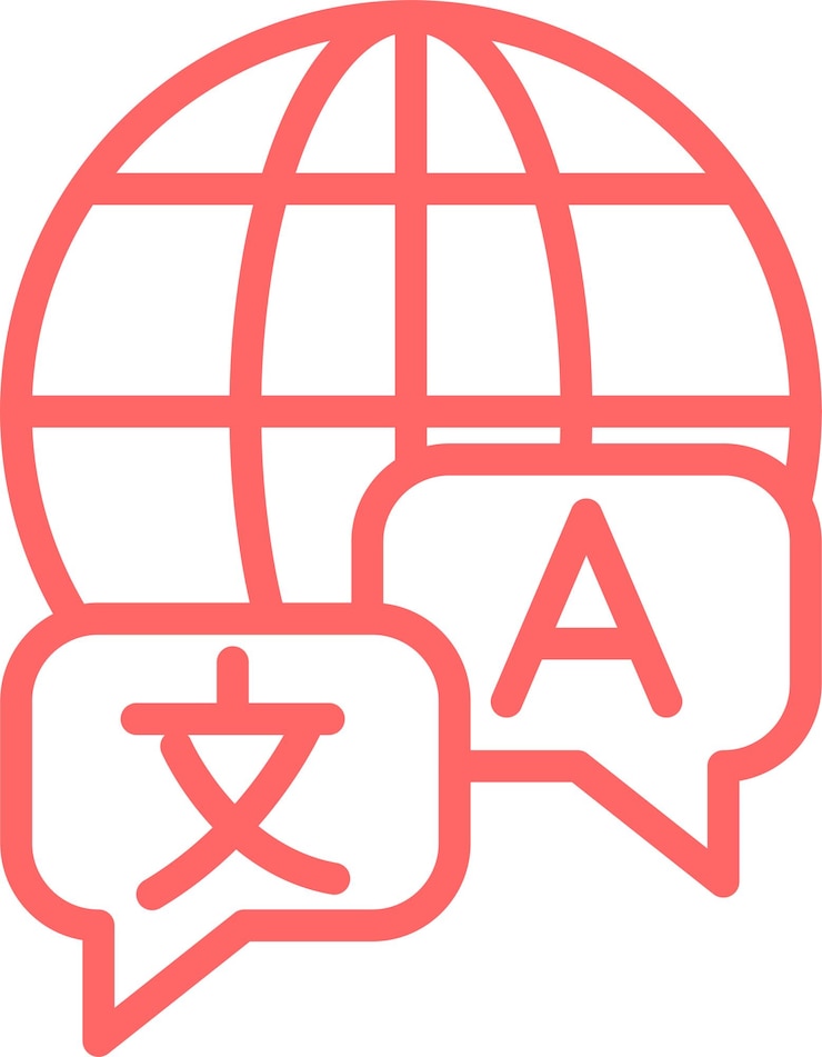 Vector vector design language study icon style