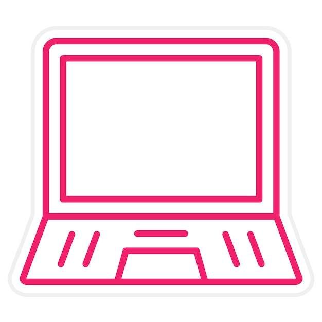 Vector vector design laptop icon style