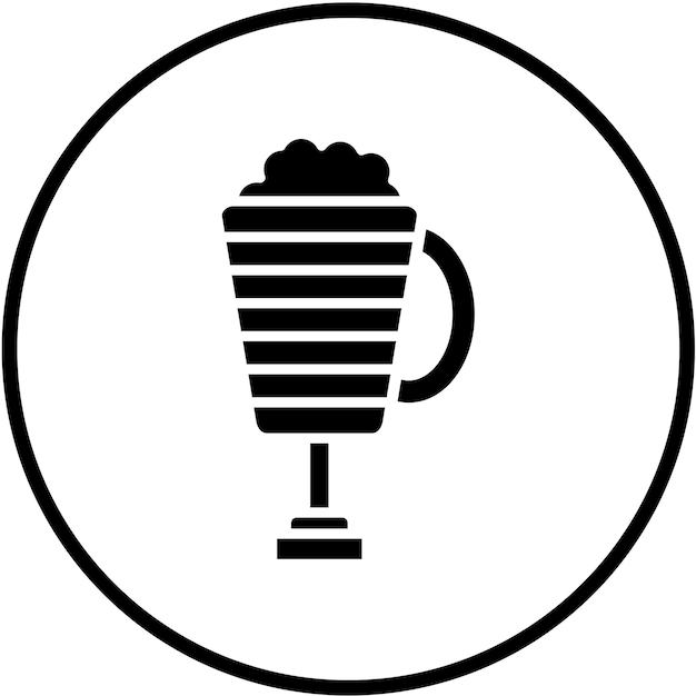 Vector Design Latte Macchiato Icon Style