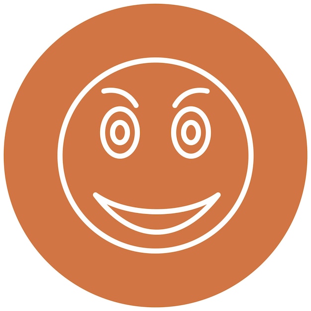 Vector vector design laughing icon style