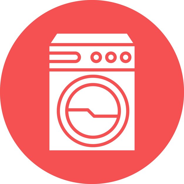 Vector Design Laundry Service Icon Stijl