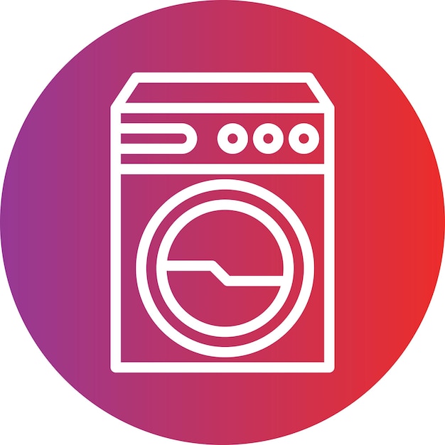 Vector Design Laundry Service Icon Stijl